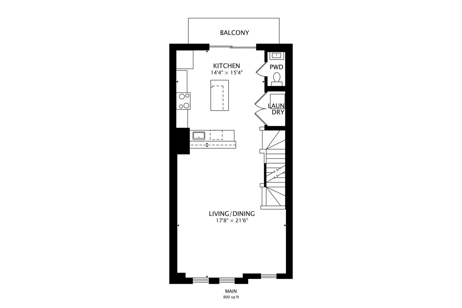 3625 South Morgan Street, Unit C Chicago, IL 60609 - Photo 42 of 44 a picture of a floor plan