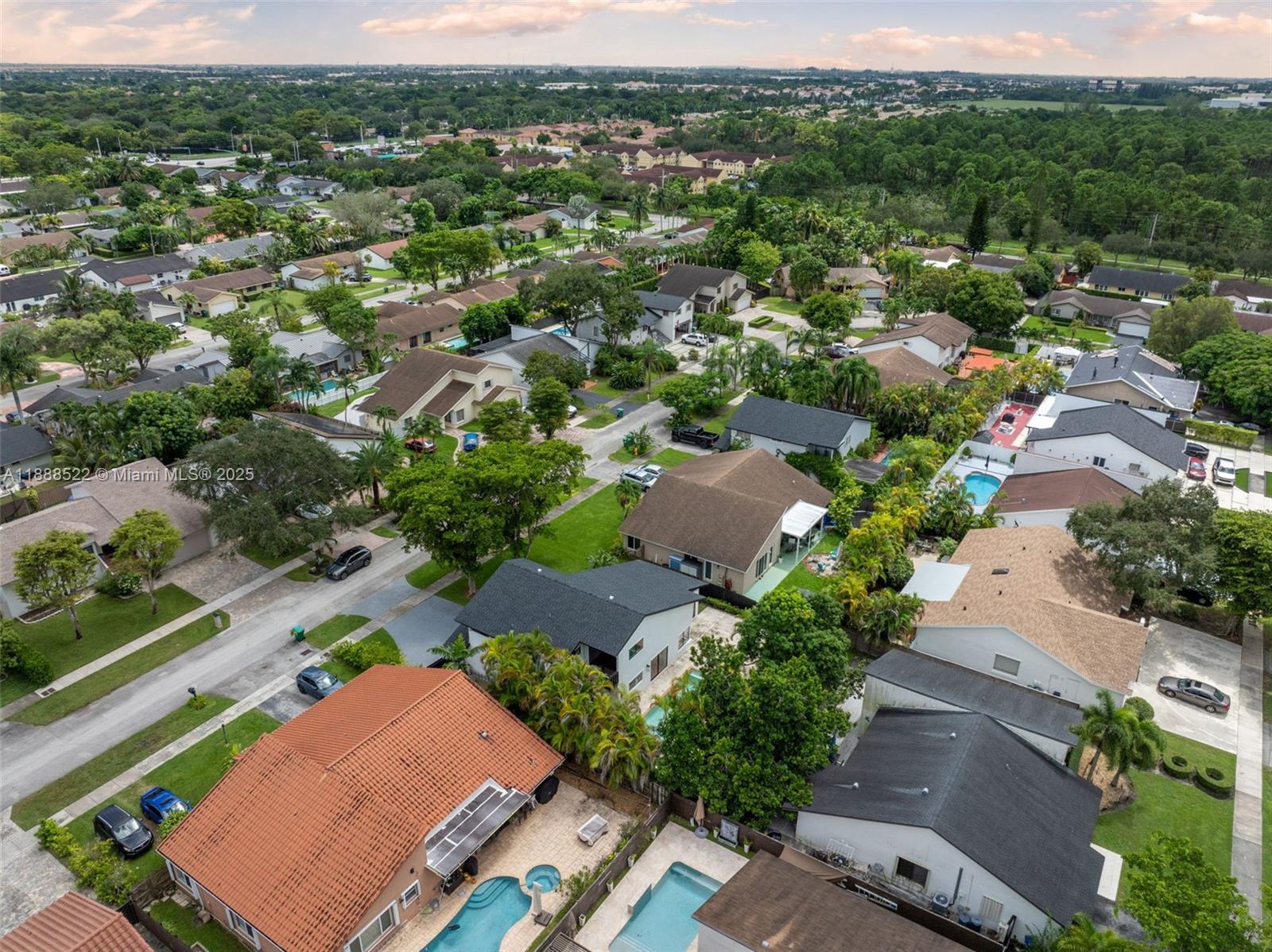11006 Southwest 138th Place Miami, FL 33186 - Photo 46 of 47 an aerial view of a city with lots of residential buildings