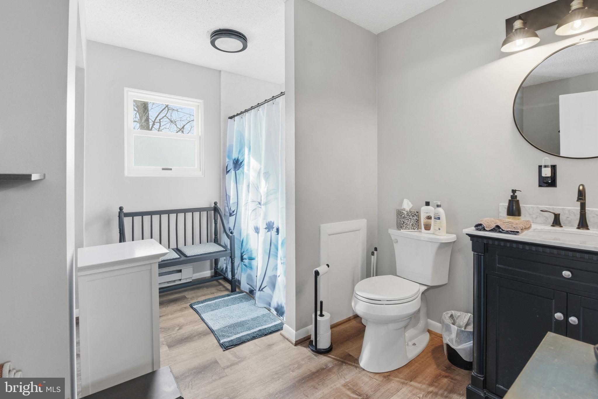 6501 Fair School Road Glen Rock, PA 17327 - Photo 35 of 43 a bathroom with a toilet a sink and a mirror