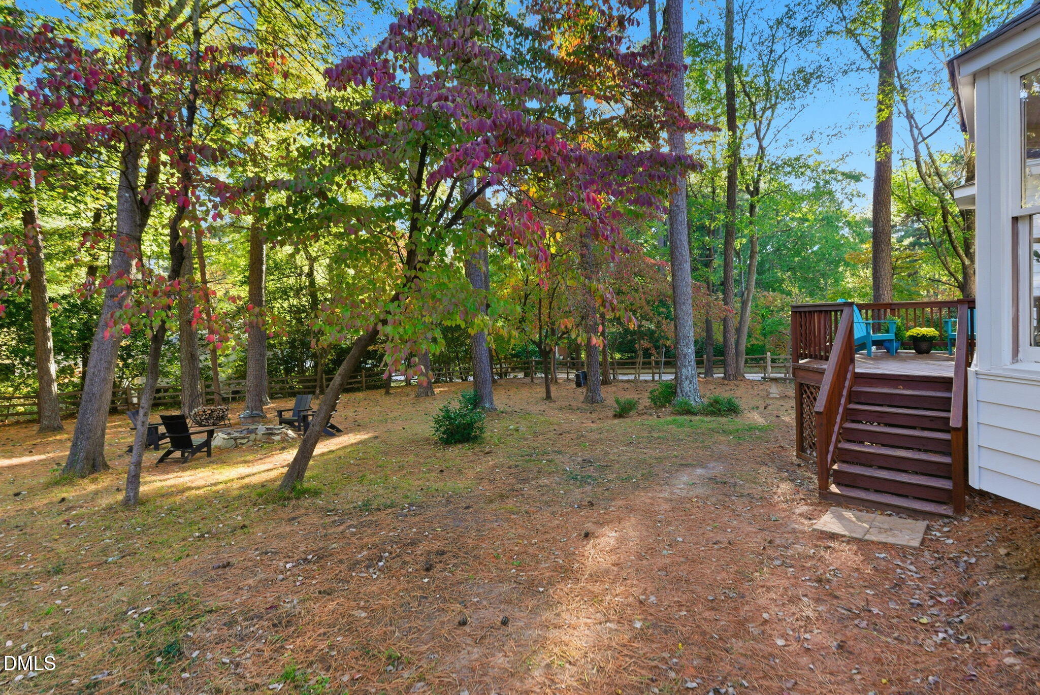 531 West Cornwall Road Cary, NC 27511 - Photo 3 of 77 a view of outdoor space with deck and trees