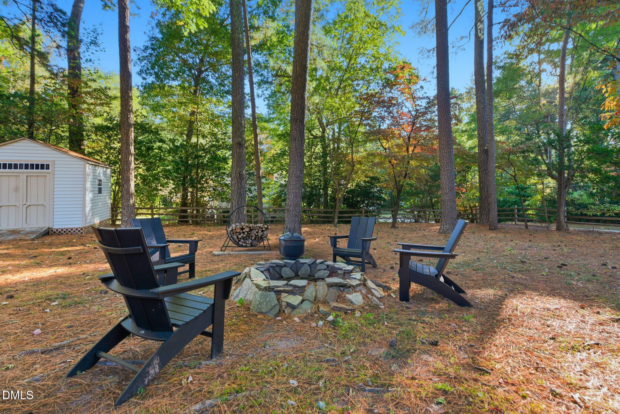 531 West Cornwall Road Cary, NC 27511 - Photo 61 of 77 a view of a backyard with sitting area