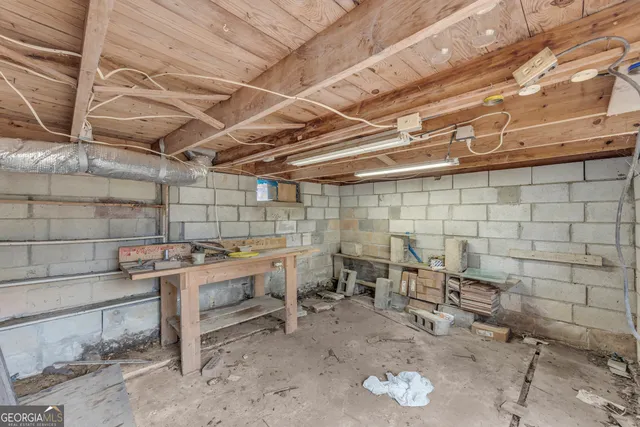 a view of a room with chairs