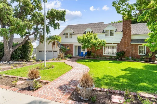 a front view of a building