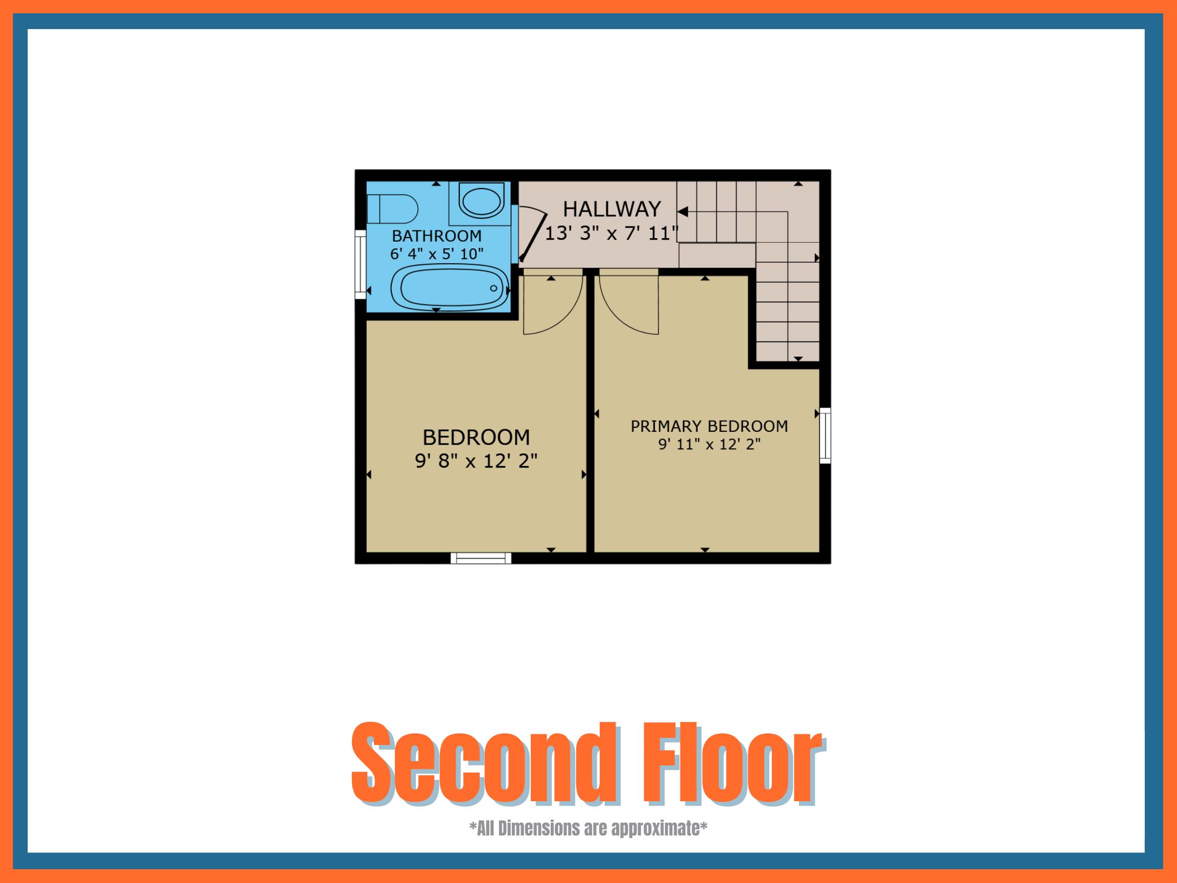 6 Dudley Street Presque Isle, ME 04769 - Photo 44 of 45 6 Dudley St Second Floor Layout