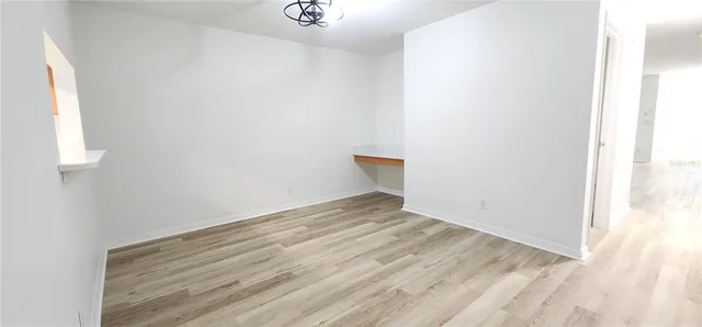 a view of an empty room