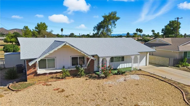 front view of a house with a outdoor space