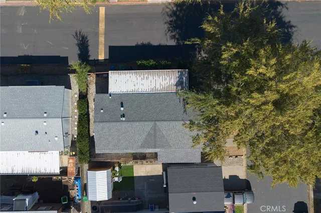 an aerial view of multiple house