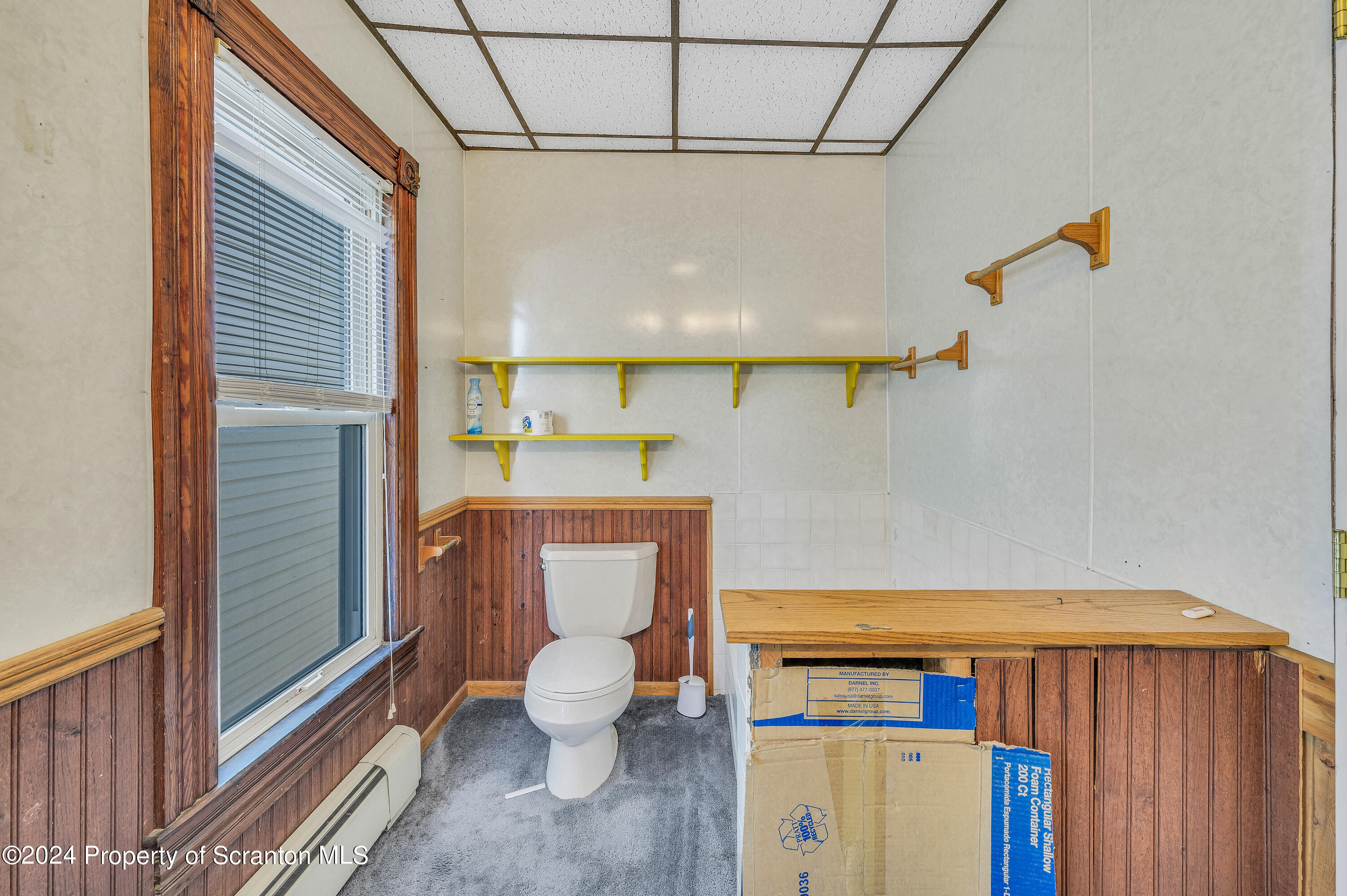 112 East Taylor Street Taylor, PA 18517 - Photo 28 of 45 a bathroom with a toilet and a shower