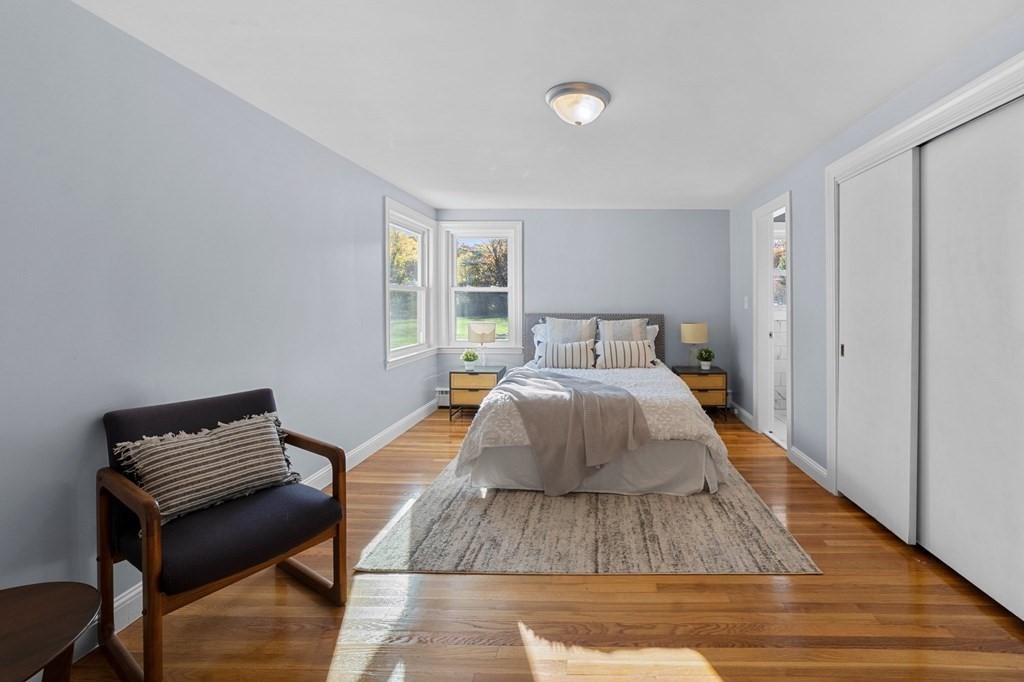 22 Leonard Road Sharon, MA 02067 - Photo 22 of 41 a bedroom with a bed and a piano