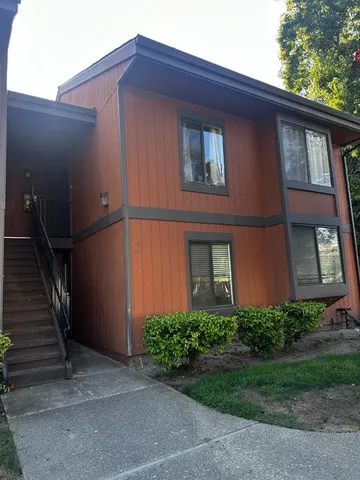 a front view of a house