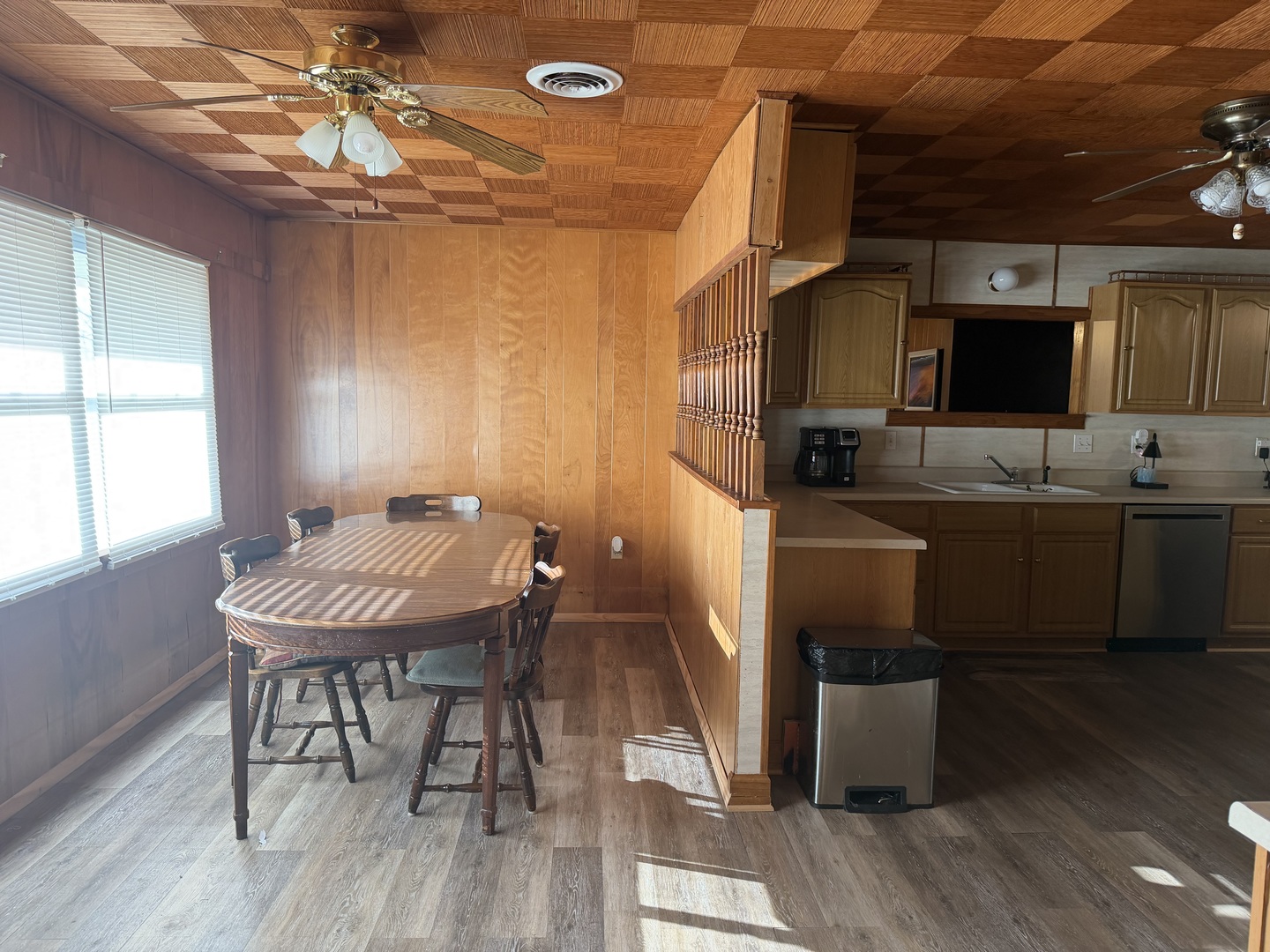 205 Kimmel Bridge Road Murphysboro, IL 62966 - Photo 7 of 33 a kitchen with a sink cabinets and wooden floor