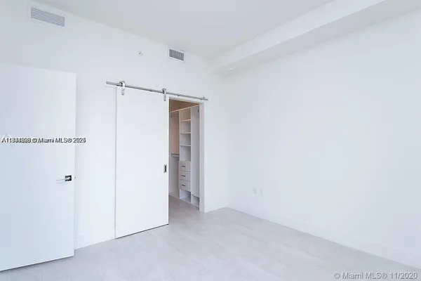 a view of an empty room