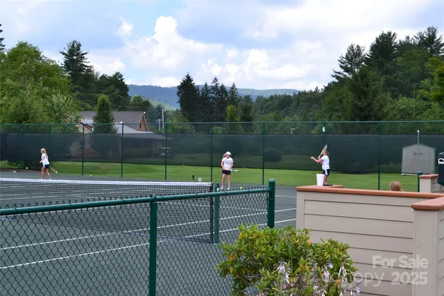 a house view with a lake view