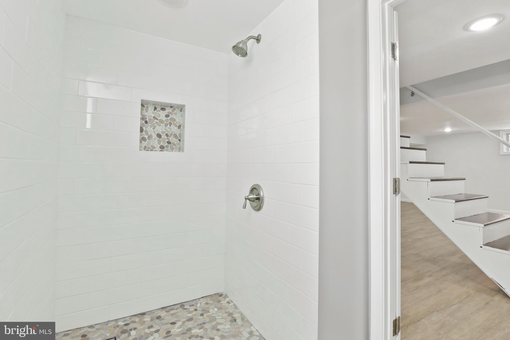8500 School Road Baltimore, MD 21234 - Photo 29 of 44 Lower Level - Ceramic Floors & Shower Surround
