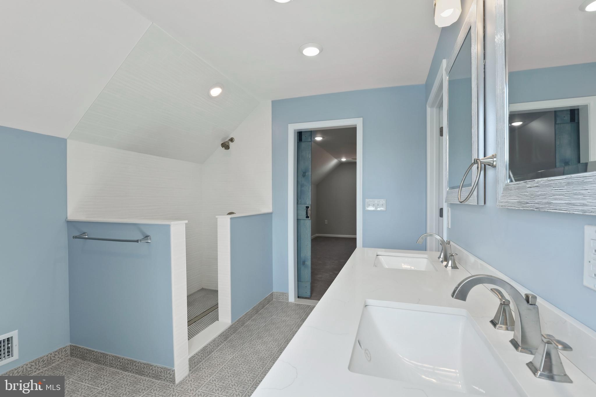 8500 School Road Baltimore, MD 21234 - Photo 33 of 44 Double Sink Vanity with luxury shower stall