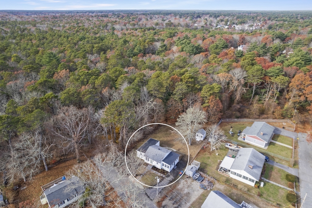 21 Weston Avenue Wareham, MA 02571 - Photo 22 of 23 an aerial view of a house with a yard and lake view