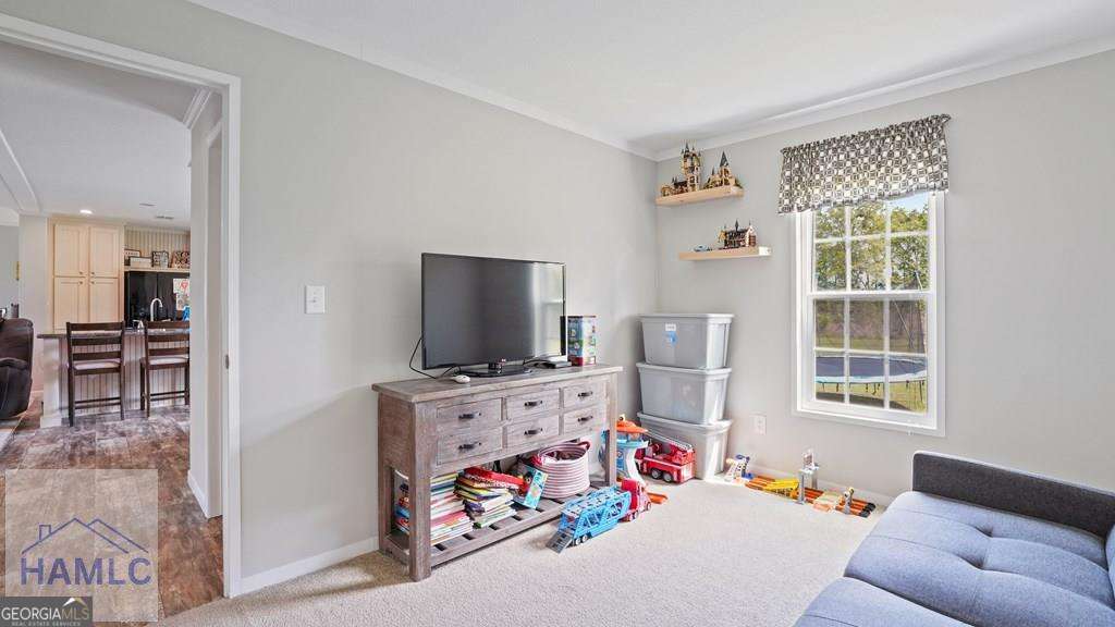 876 Hires Road Jesup, GA 31545 - Photo 20 of 30 a bedroom with furniture and a flat screen tv