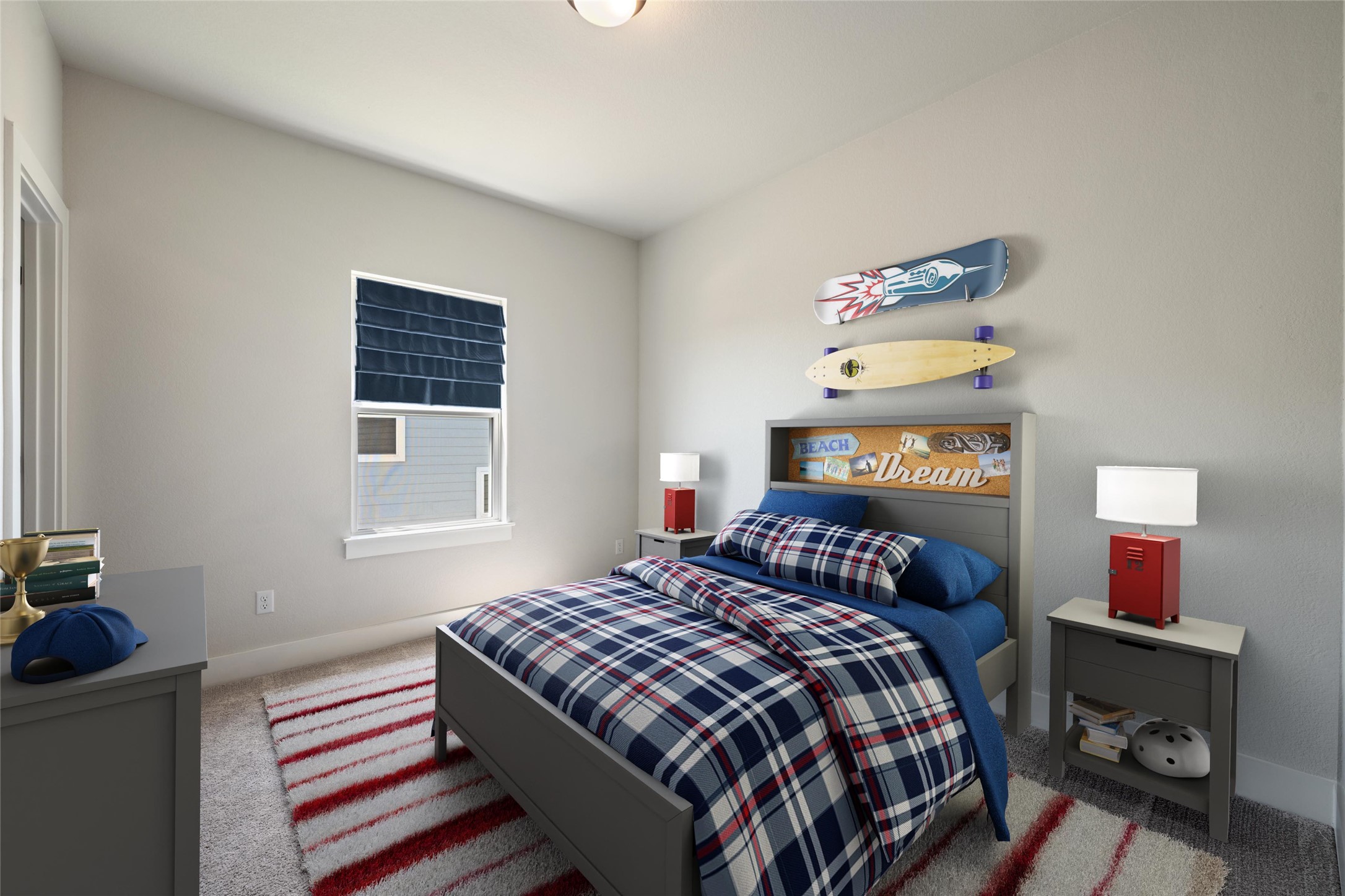 298 Smoke Tree Circle Dripping Springs, TX 78620 - Photo 30 of 38 a bedroom with a bed and a window