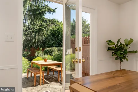 a view of a outdoor seating area