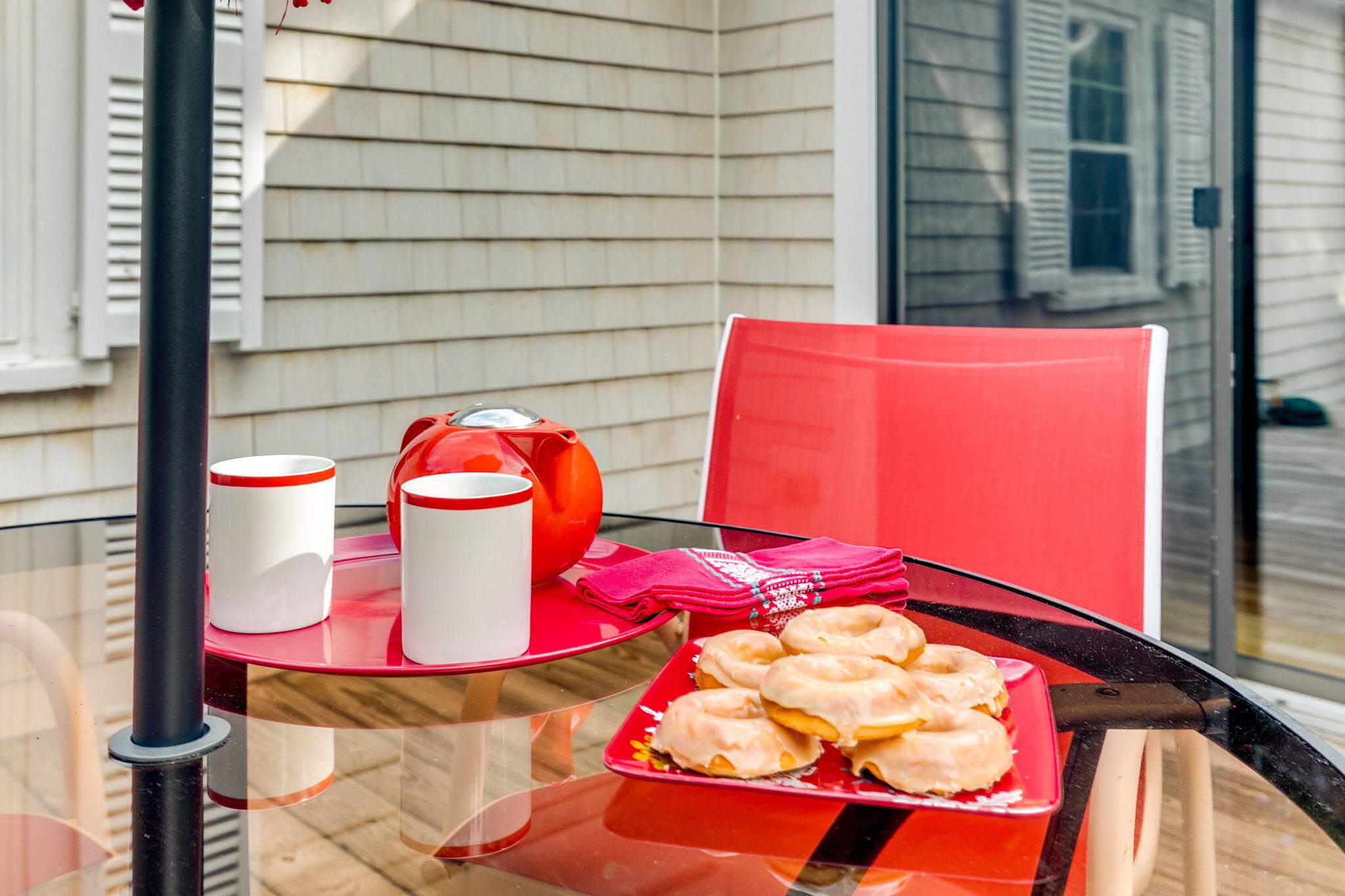 311 Main Street Centerville, MA 02632 - Photo 44 of 45 a bedroom with a bed and balcony view
