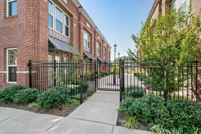 a view of a building with a street