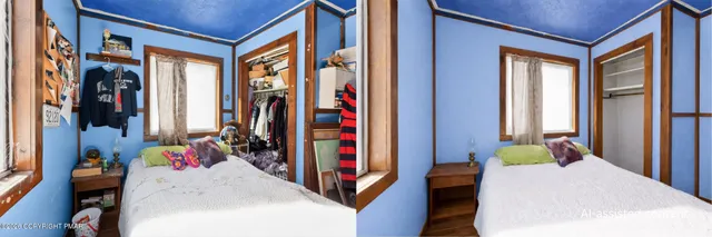 a utility room with large window