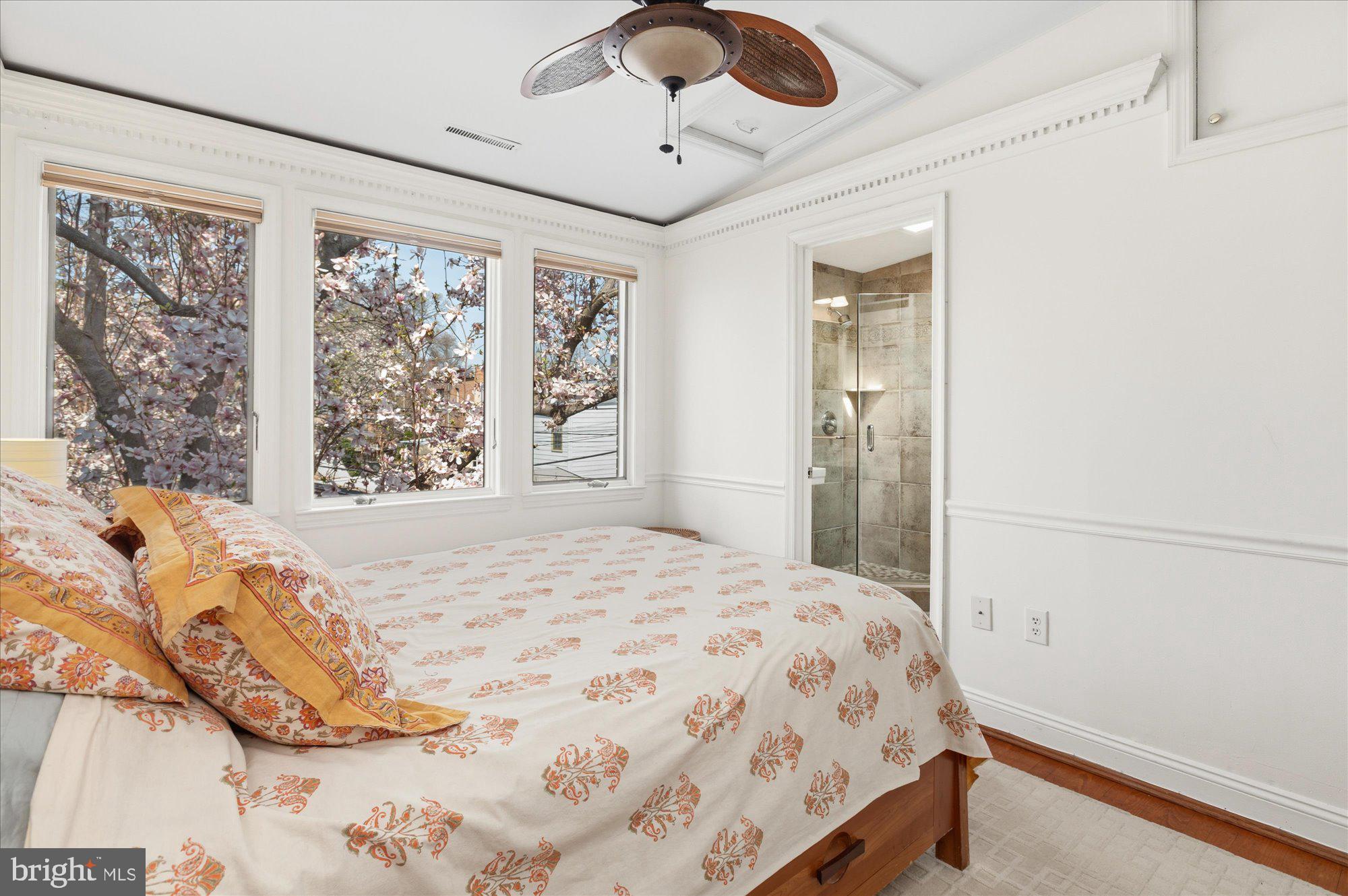 512 Independence Avenue Southeast Washington, DC 20003 - Photo 14 of 28 Primary suite bedroom overlooking garden