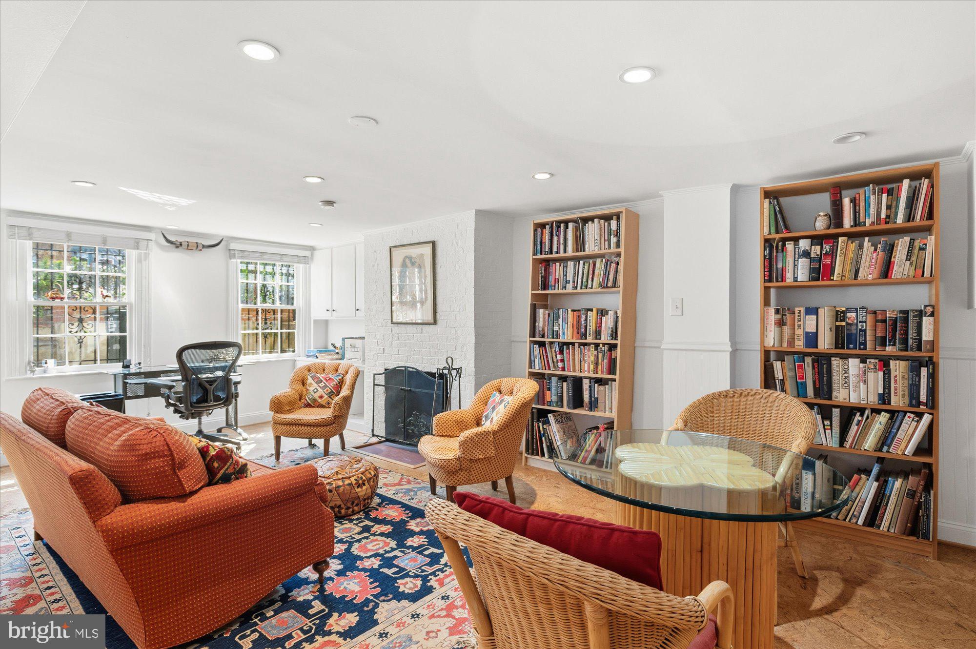 512 Independence Avenue Southeast Washington, DC 20003 - Photo 21 of 28 South-facing windows, fireplace