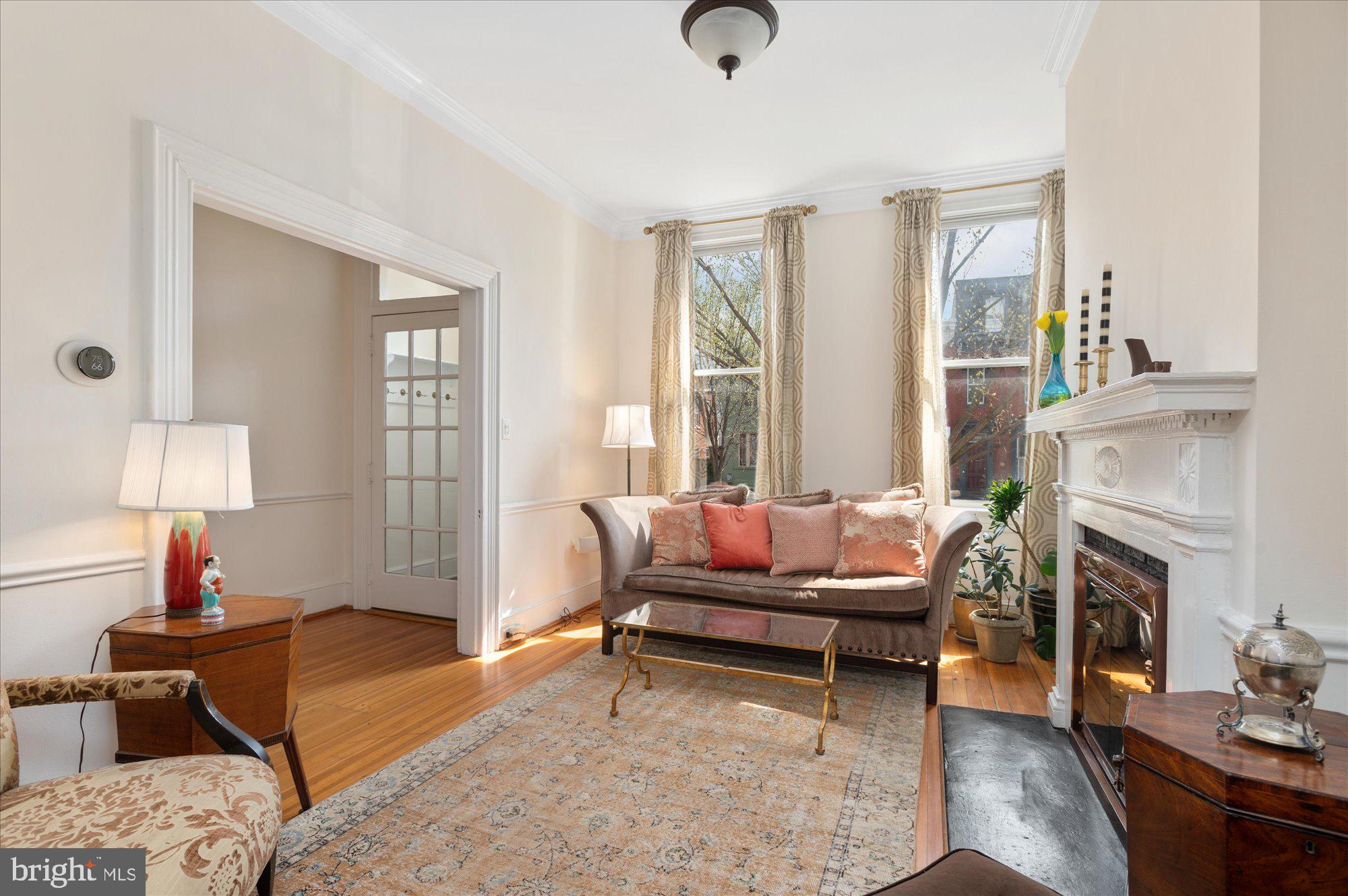 512 Independence Avenue Southeast Washington, DC 20003 - Photo 7 of 28 Living room w/south facing windows