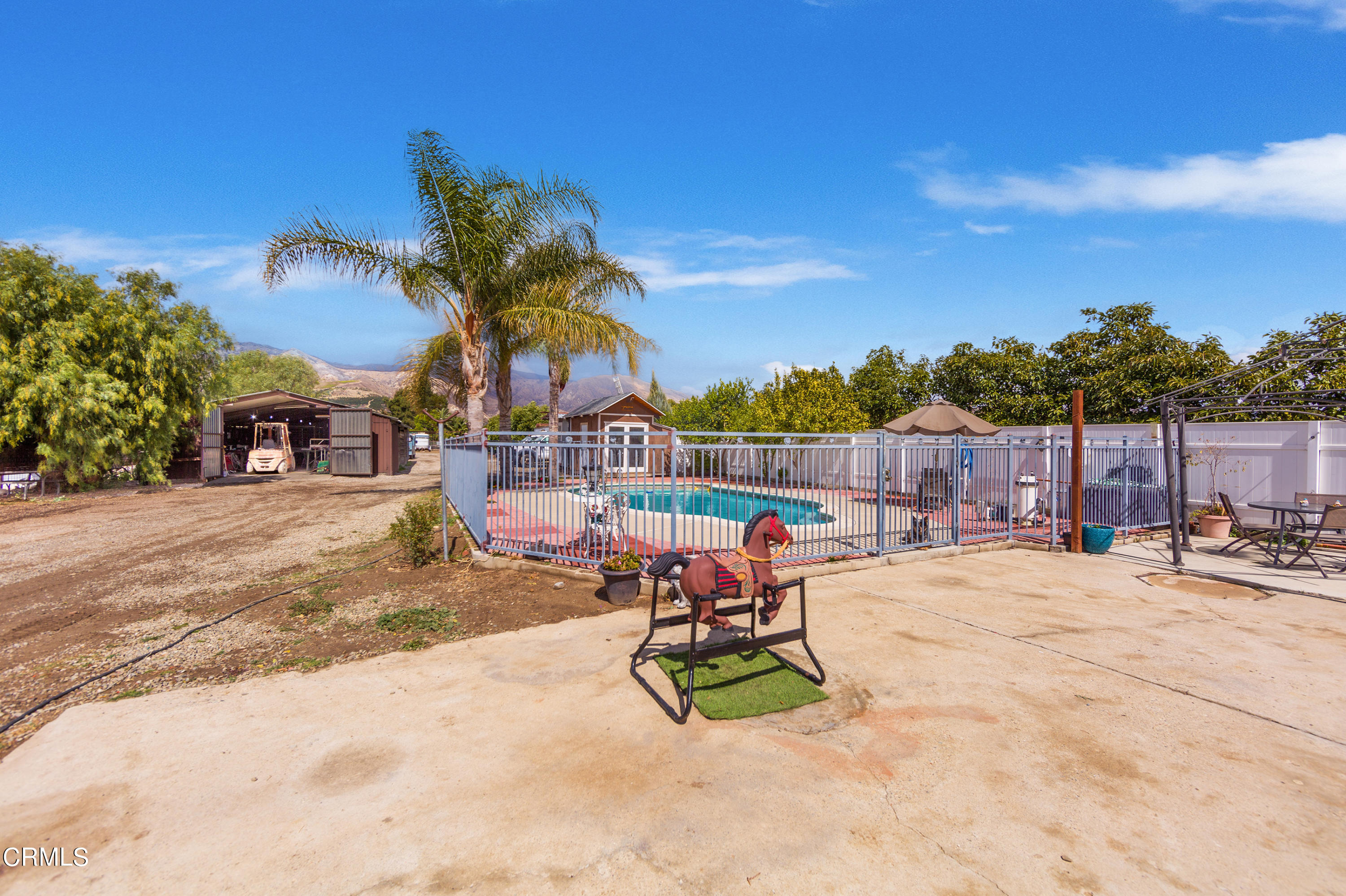 3555 East Telegraph Road Fillmore, CA 93015 - Photo 5 of 21 a view of a backyard with a sitting area