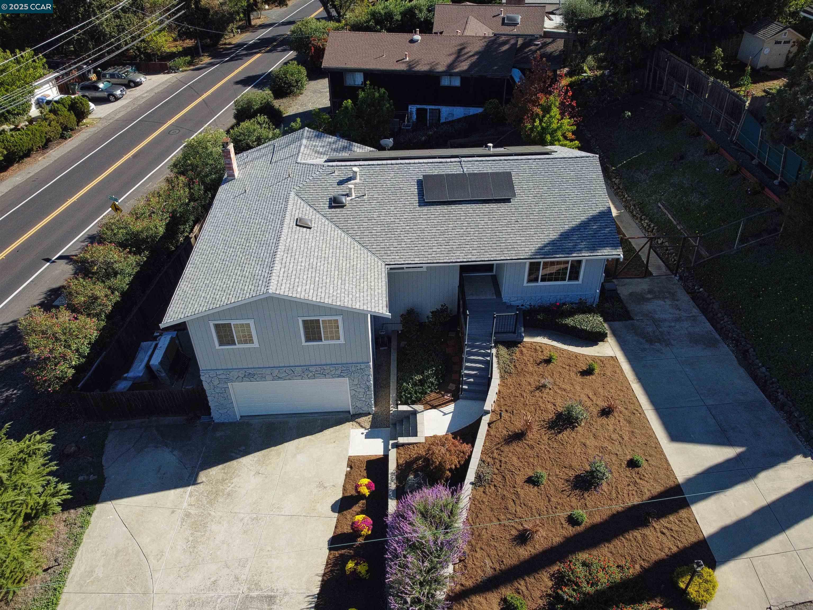 4044 Cowell Road Concord, CA 94518 - Photo 56 of 60 an aerial view of a house with a yard