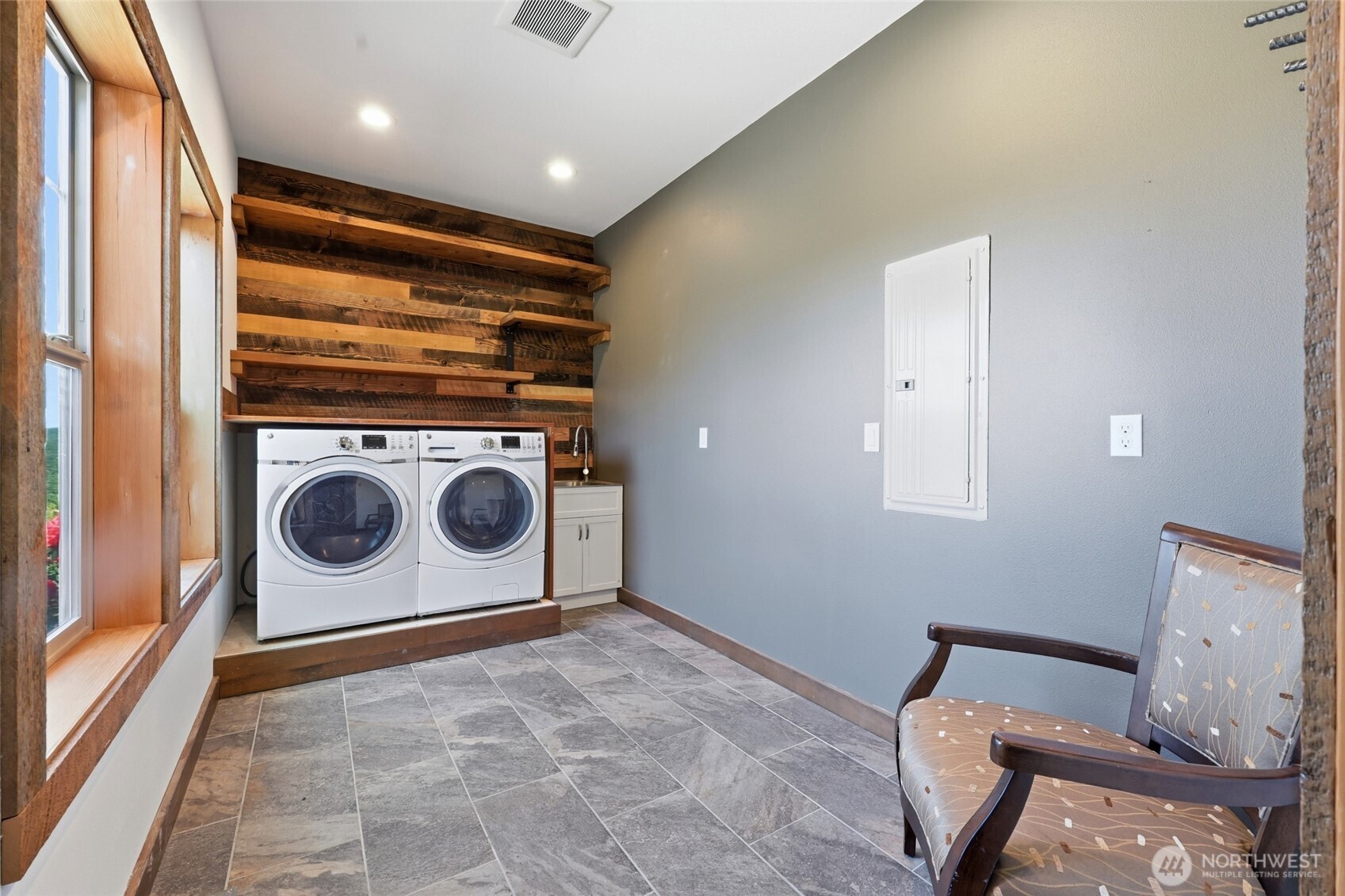 161 Northeast Belfair View Road Belfair, WA 98528 - Photo 20 of 40 a storage room with washer and dryer