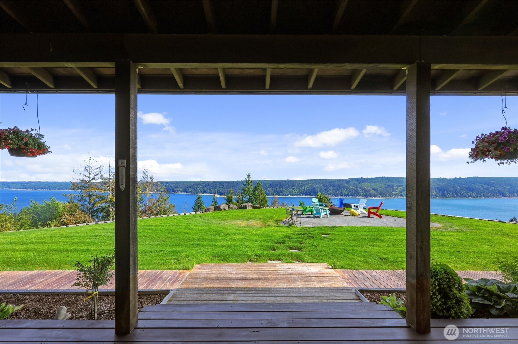 161 Northeast Belfair View Road Belfair, WA 98528 - Photo 25 of 40 a view of a patio with a yard