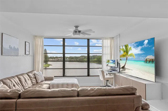 a living room with furniture and window