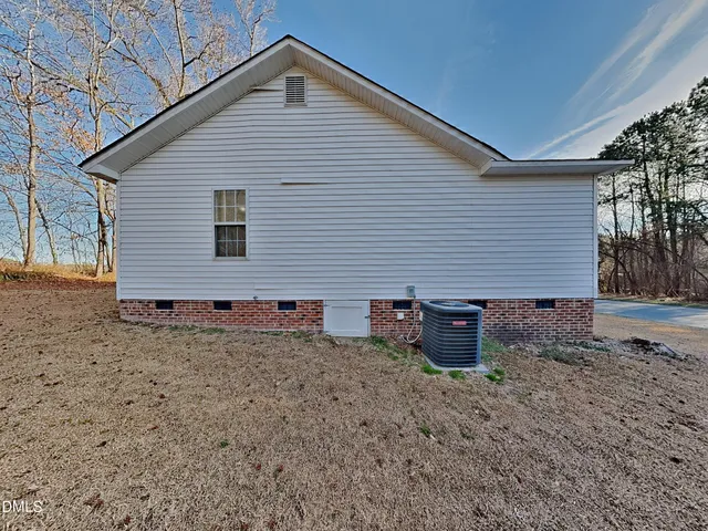 a backyard of a house