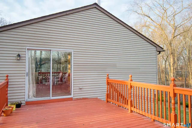 a view of a house with a balcony