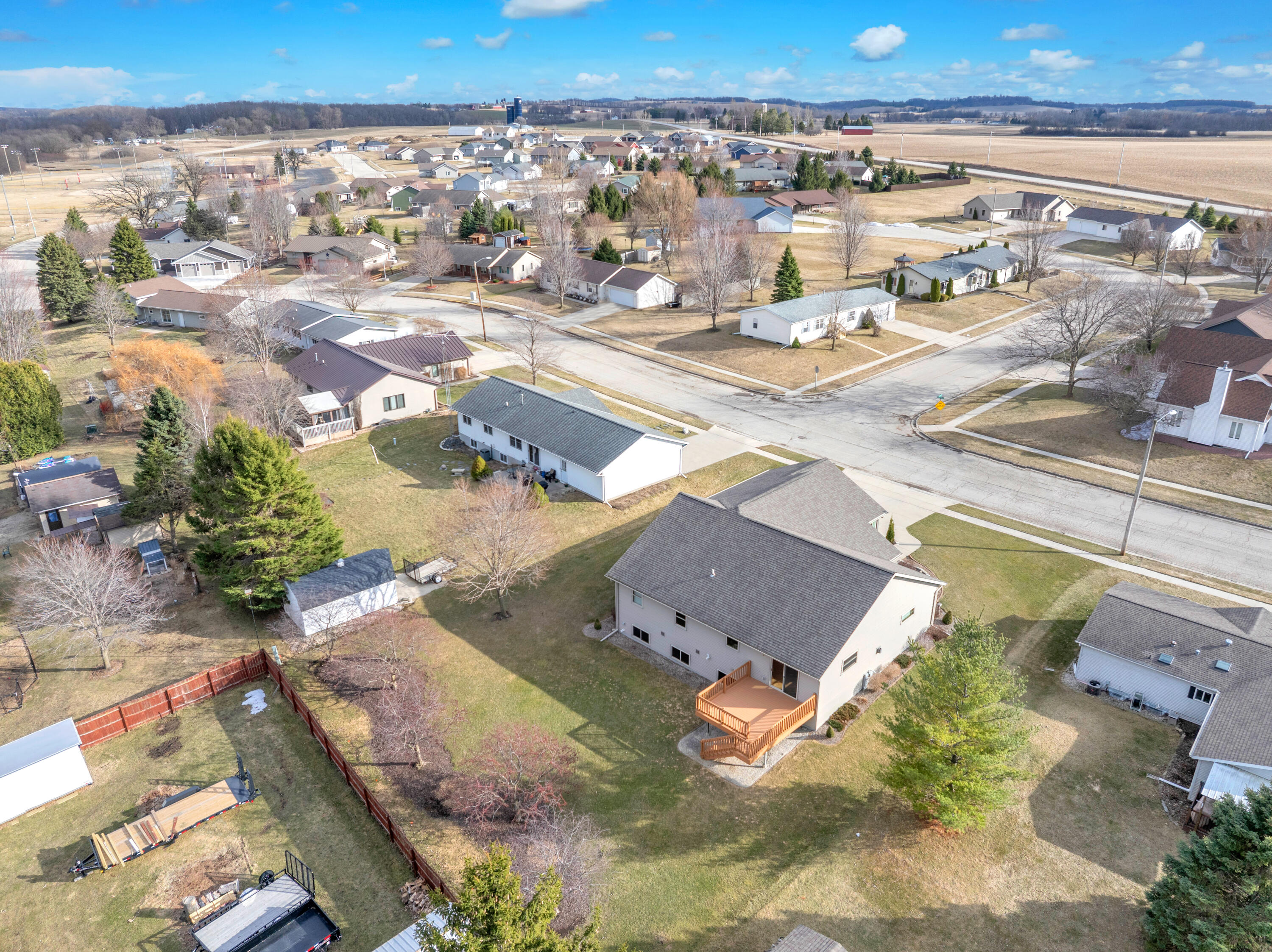 126 South Gate Street Eden, WI 53019 - Photo 34 of 40 Backyard Aerial