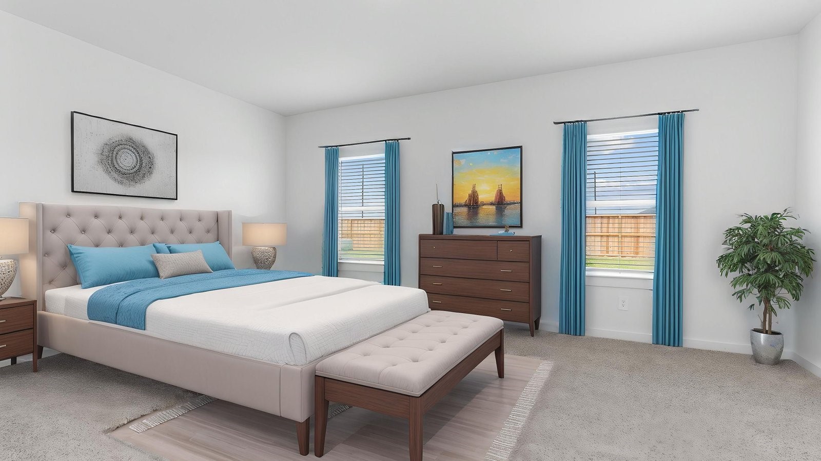 6120 Cherry Mdws Street Rosenberg, TX 77469 - Photo 20 of 39 a bedroom with a bed and a dresser