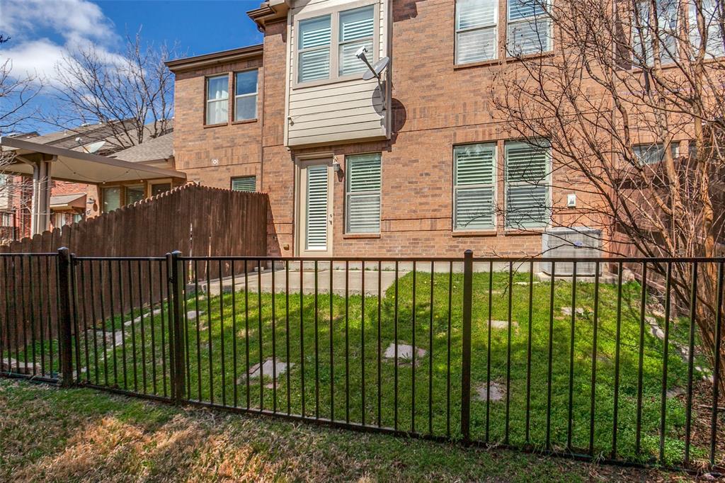 628 Raford Hill Lane Richardson, TX 75081 - Photo 29 of 34 a view of a house with a small yard and plants