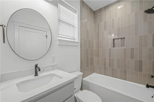 a room with cabinets