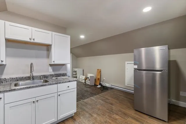 a view of hallway with livingroom