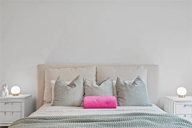 a kitchen with a sink and refrigerator