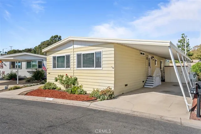 a view of a house with a patio