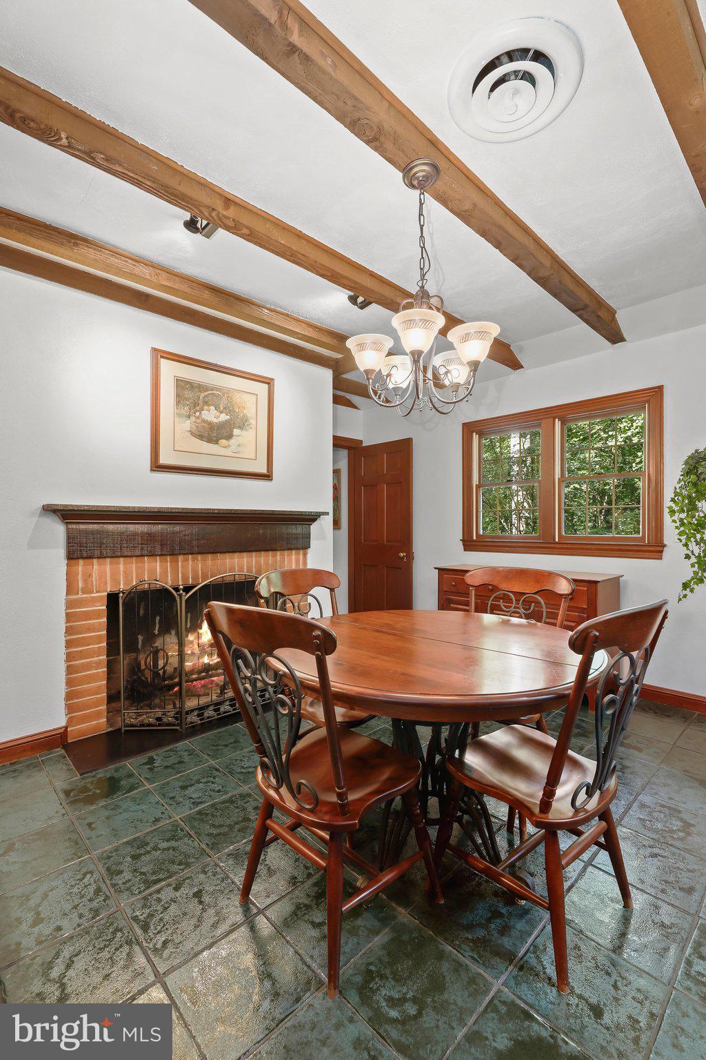 3903 Dance Mill Road Phoenix, MD 21131 - Photo 26 of 79 Exposed Beams - Fireplace