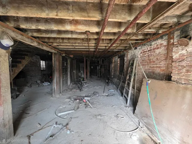 a picture of water heater room