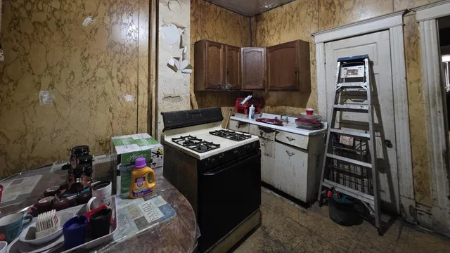 a room with storage and utility