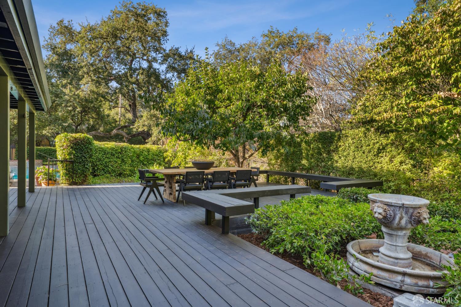16244 Kennedy Road Los Gatos, CA 95032 - Photo 16 of 67 a view of a backyard with sitting area