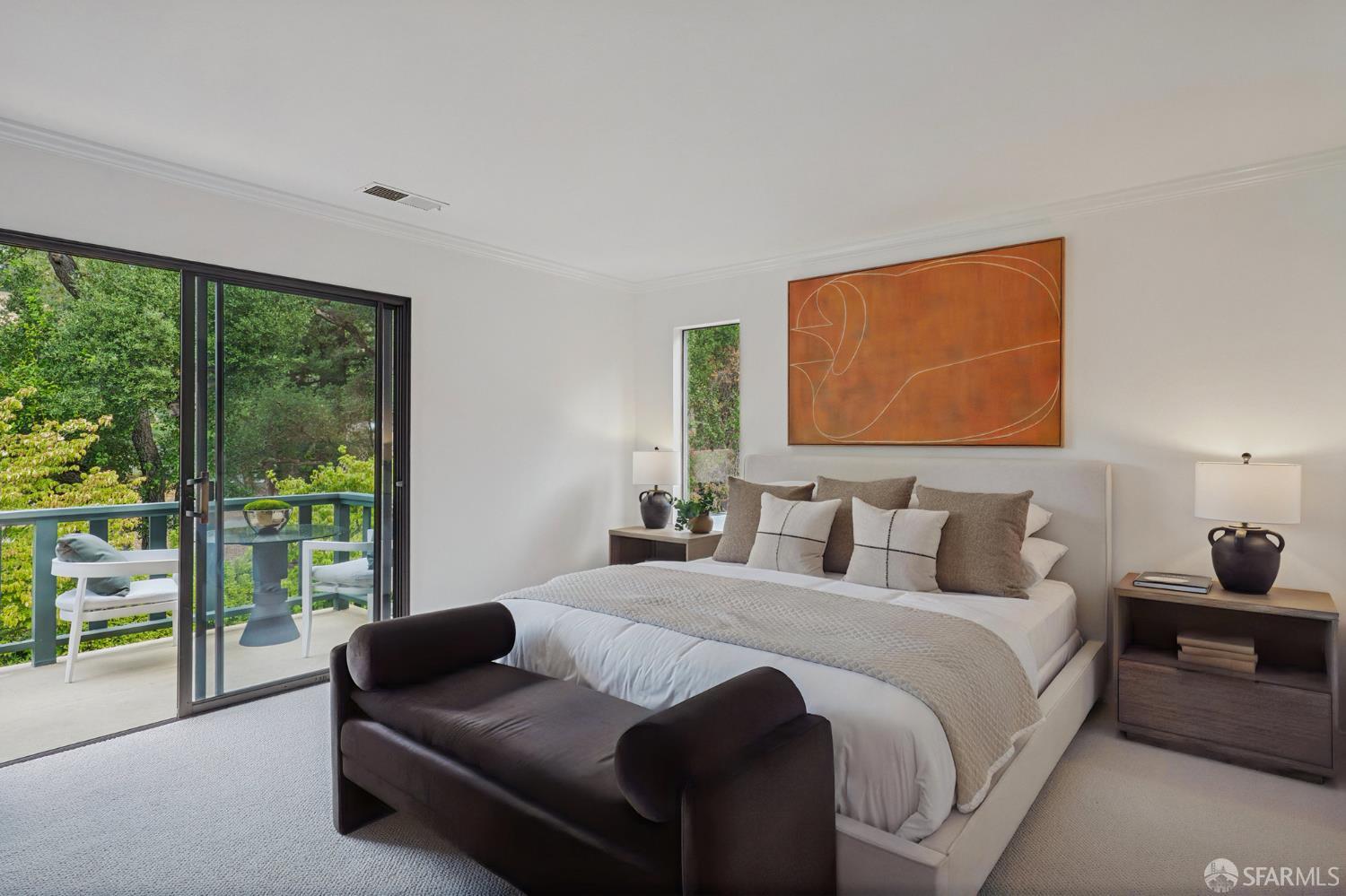 16244 Kennedy Road Los Gatos, CA 95032 - Photo 28 of 67 a bedroom with bed couch and window