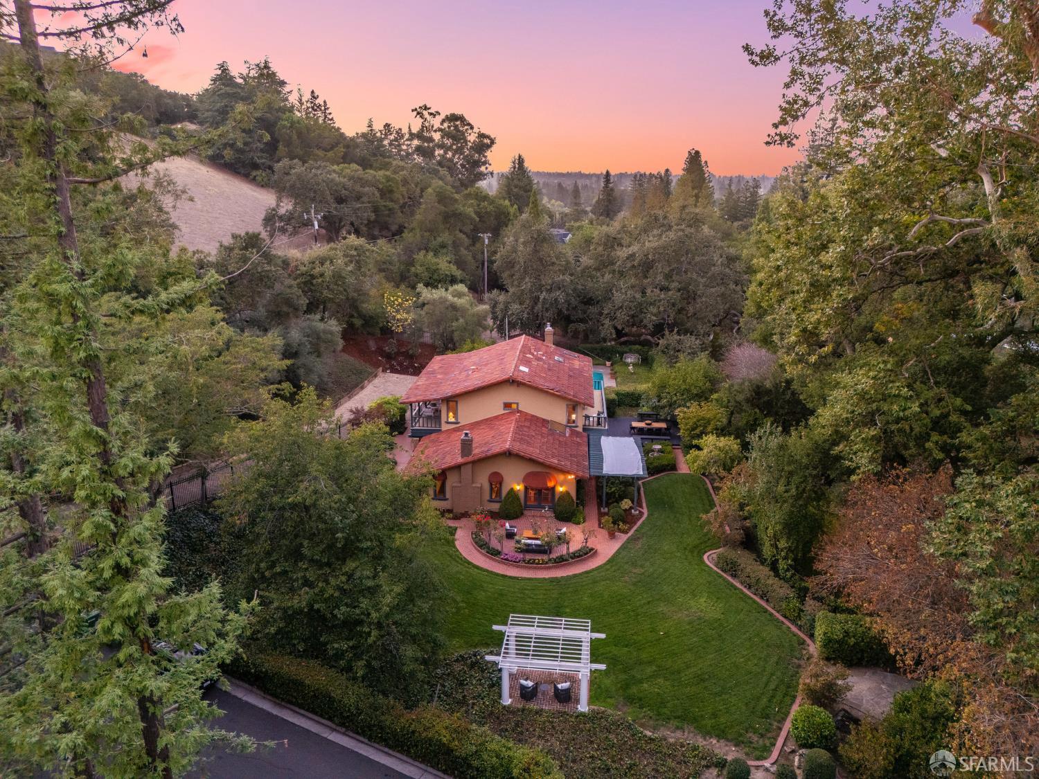 16244 Kennedy Road Los Gatos, CA 95032 - Photo 4 of 67 an aerial view of a house with a garden