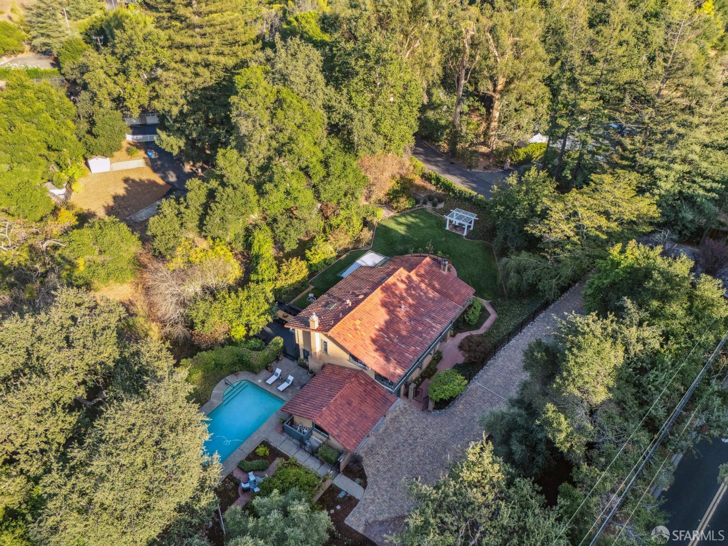 16244 Kennedy Road Los Gatos, CA 95032 - Photo 57 of 67 an aerial view of a house with a yard